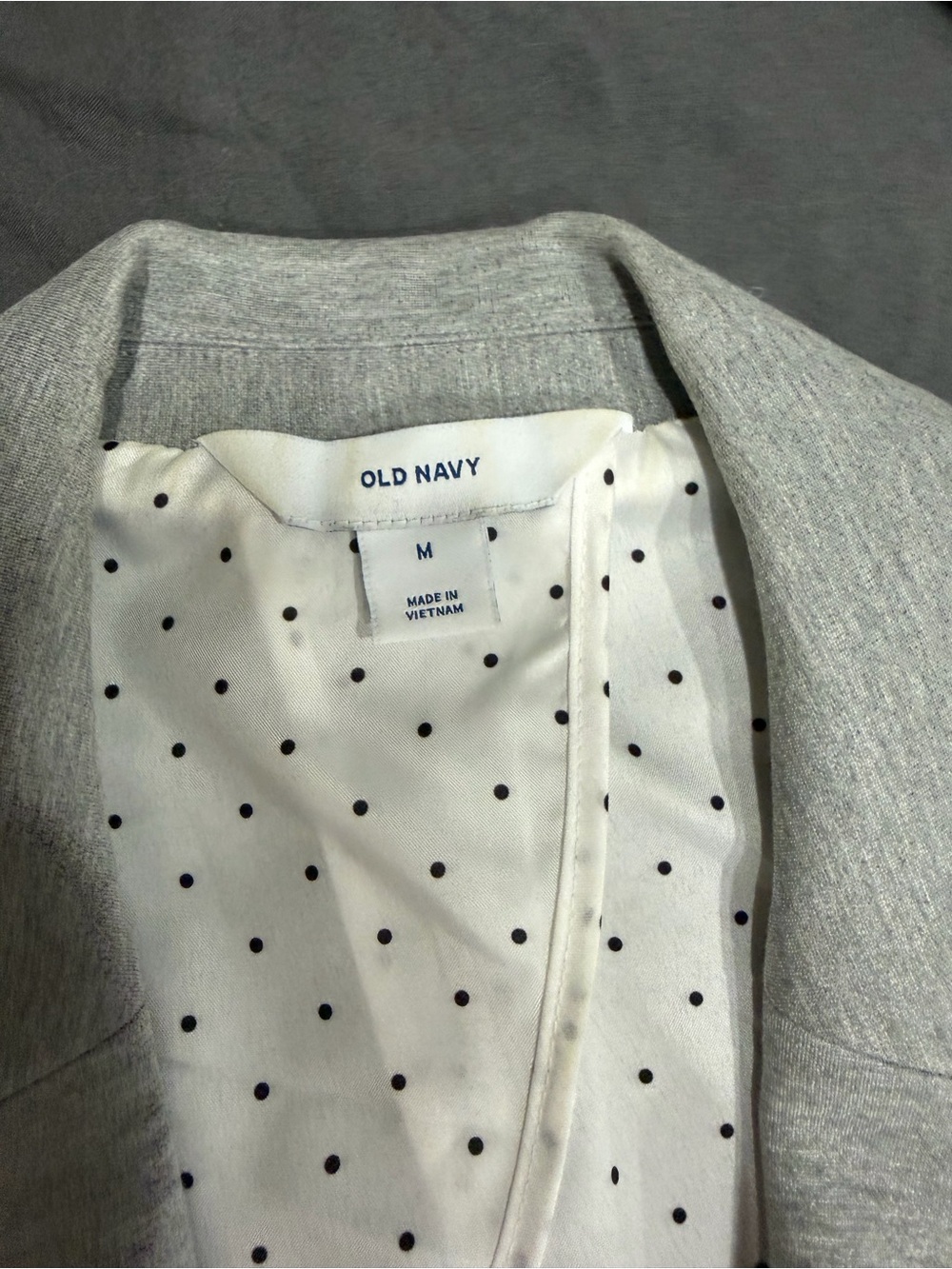 Old Navy Gray Women's Single-Button Blazer - Picture 4 of 6